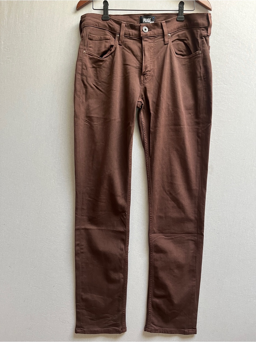 PAIGE Federal Slim Straight Men's Pants Brown Mocha Size 32